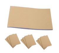 jojofuny 10Pcs Blank Kraft Paper Notepad with Automatic Duplication Clear Copy Portable Unlined Memo Book for Business Records Travel Notes and Office Creative Writing