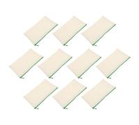 jojofuny 10pcs Canvas Pencil Storage Pouch Set Large Capacity Portable Pen Pouch with Multi-Function Blank Surface Design White Colour Easily Fits into Random Color