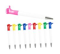 jojofuny 10pcs Cartoon Pen Thumbs up Ballpoint Pen Lightweight Comfortable Grip Plastic Motivational Quote Fun Design Employee Nurse