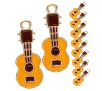 jojofuny 10Pcs Cute Guitar Charms for DIY Jewelry Making Realistic Hanging Pendants for Bracelets Necklaces and Earrings for Music Lovers and Craft Enthusiasts