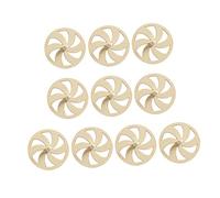 jojofuny 10pcs DIY Unfinished Wooden Gyroscope for Creative Painting Plaything Safe Wood Material Enhance Hand Eye Coordination and Cognitive Skills Fun Educational for Boys