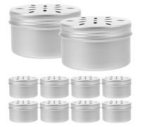 jojofuny 10Pcs Dog Scent Training Holders with Hollow Ventilated Lids for Nose Work and Odor Detection Aluminum Cases for Canine Sniffle Box Safe and Practical Dog Supplies for Mental