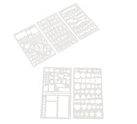 jojofuny 10Pcs Fashion Drawing Stencils DIY Hollow Spraying Templates for Creative Painting Projects Durable and Safe Material for Journaling and Decoration