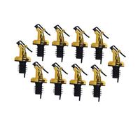 jojofuny 10pcs Kitchen Oil Bottle Pourers Press-style Anti-drip Stoppers with Spiral Seal Easy to Install and Control Creative Oil Dispensers for Cooking and Vinegar Bottles