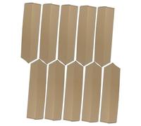jojofuny 10pcs Kraft Paper Triangle Carton Packing Boxes Small Mailing Poster Storage Tubes for Artists and Crafters, Portable Drawing and Painting Storage, Art Supplies Transport in UK