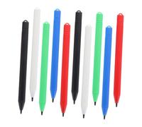 jojofuny 10pcs Lcd Drawing Board Pens Set Black, Red, Blue, Green, White Plastic Stylus for Writing Tablet, Baby Painting Toy, Digital Handwriting and Doodling Accessories