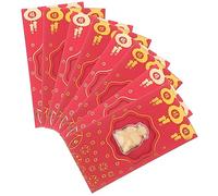 jojofuny 10Pcs Lunar Year Red Envelopes Chinese Style Money Packets with Auspicious Characters Festive Patterns Lightweight and Portable for Chinese Year Celebration