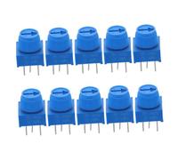 jojofuny 10pcs Potentiometer Resistor Adjustable Ohm Breadboard Trim Potentiometer for Through Projects