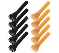 jojofuny 10Pcs Poultry Plucking Fingers Set, Small Black Rubber and Yellow Beef Tendon Plucking Rods for Chicken Duck Goose Hair Removal, Replacement Parts for Chicken Plucker, Suitable for