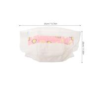 jojofuny 10pcs Realistic Doll Diapers for 40-50cm Reborn Dolls Diapers Pack with Paper Material Pretend Play Accessories