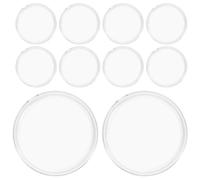 jojofuny 10pcs Round Commemorative Coin Holders for 65mm Coins Plastic Storage Boxes with Lids Elegant and Stylish Ps Material Secure Storage and Display at Gatherings and Exhibitions