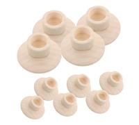 jojofuny 10pcs Rustic Unfinished Wooden Candle Holders Pillar Candle Cups for Hand Painting Crafts Wedding Table Decor Wood Craft Ornaments Logs for Decoration