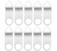 jojofuny 10pcs Silent Quartz Clock Mechanism Replacement Wall Clock Hooks Metal Mirror Clip and Wide Slot Fixing Clip for and Hanging