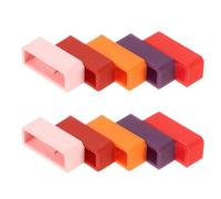 jojofuny 10Pcs Silicone Watch Band Loop Retainer for Smartwatches Replacement Fastener Rings Compatible with Huawei and General Brand Wristbands