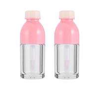jojofuny 10pcs Small Pink Lip Gloss Bottles Empty Lip Gloss Containers Plastic Tubes for Women DIY Balm Packaging