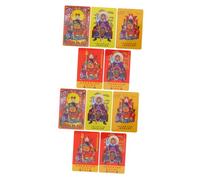 jojofuny 10pcs Tai Sui Amulet Cards Year Snake Feng Shui Wealth Protection with Wu Sui Design Vibrant Colors Auspicious Chinese Year Decoration Gift
