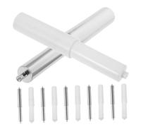 jojofuny 10pcs Telescopic Toilet Paper Holder Replacement Rods with Spring Loaded Plastic Spindles Fit for Standard Tissue Holders Minimalist Design for Bathroom and Office Use