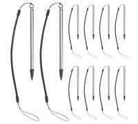 jojofuny 10PCS Touch Pen: Resistive Touch Screen Painting Pen with Spring Rope Resistive Stylus Hard-tip Stylus Anti-Lost for Teaching Office and Home