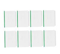 jojofuny 10Pcs Transparent Plastic Pull Rod File Folders with Green Rod Flexible Report Organizers for Office School Accounting and Document Storage
