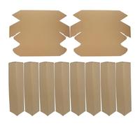 jojofuny 10pcs Triangular Cardboard Box Drawing Storage Tube Lightweight Easy Assembly Kraft Paper Triangle Shape Professional Ergonomic Design Art Poster Storage