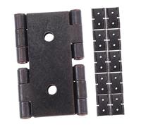 jojofuny 10pcs Vintage Iron Folding Door Hinges Durable Dual Acting Hinges for Bathroom Cabinets and Wardrobes Easy Installation Enhanced Security Sturdy Design