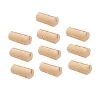jojofuny 10Pcs Wooden Card Holders Rustic Table Number Stands Decorative Picture Display for Weddings Office Desk Message Clips Compact for Meeting and Event Organization