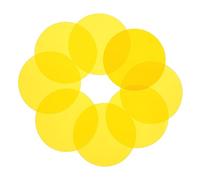 jojofuny 10pcs Yellow Pet Color Correction Film Sheets for Spot Lamp Lighting, Easy to Store with Good Light Transmittance, for Ambient Sunset Light and LED Film Colour Effects