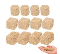 jojofuny 12 PCS Mini Toy Hay Bales Plastic Straw Model 2 x 2 x 2cm | Round Square and Rectangle Shapes Artificial Haystack Decor for Dollhouse Diorama, Micro Farm Accessories