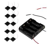 jojofuny 12 Pcs Plastic Battery Holder Case for Aa Batteries Easy to Install Switch Box for DIY Electronic Projects Classroom Experiments Rc Cars Durable Power Management