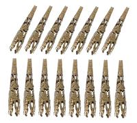 jojofuny 120Pcs Antique Bronze Bead Caps Trumpet Flower Design End Caps for Jewelry Making DIY Bracelets Necklaces Craft Accessories