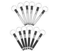 jojofuny 120pcs Pen Shape Key Chains Mini Key Rings Portable Ballpoint Pen Keychain Tools for Touch Screen Stylus Use