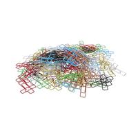 jojofuny 120pcs Small Heart and Cross Shape Metal Paper Clips, Mixed Colors Cute Decorative Bookmarks for Bible Study, Office Document Organizers, Wedding and School Supplies Random Color