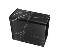 jojofuny 12l Plastic Trash Can for Narrow Spaces, Kitchen and Bathroom Garbage Bin without Lid, Black Waste Basket Suitable for Living Room and Office