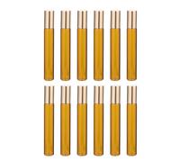 jojofuny 12Pcs 3Ml Glass Essential Oil Roller Bottles with Stainless Steel Ball for Travel Perfume and Skincare Aromatherapy Containers