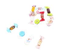 jojofuny 12pcs Colorful Candy Ornaments Decorative for Holiday Cheer Fun Props for Parties and Photography for Desktop Home Office Decor