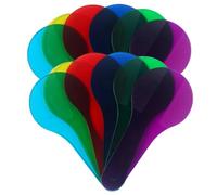 jojofuny 12pcs Colour Mixing Paddles Translucent Paddles Learning Aids for Boys and Girls Education Resources Science Discovery Equipment Teaching Tools