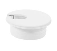 jojofuny 12pcs Desk Cable Grommets White Plastic Wire Hole Covers for Office Home Desk Wire Management Fire Resistant Cord Cable Hole Organizers Easy Installation