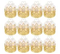 jojofuny 12pcs Gold Swan Heart Candy Boxes Wedding Favor Containers Party Candy Storage Boxes for Indian Return and Wedding Celebrations