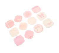 jojofuny 12pcs ' Heart Note Sticky Office Supplies Sticky Book Tabs Notepad College Supplies for Students Cute Notepads for Teachers Pink Paper