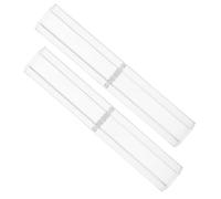 jojofuny 12pcs Hexagonal Clear Acrylic Pen Boxes Portable Transparent Pencil Cases for Stylish Display and Organized Storage Compact Design for School Office and Business Use