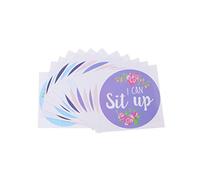 jojofuny 12pcs Infant Monthly Stickers Floral Milestone Cards for Newborn Baby, Newborn Milestone Stickers for Tracking Monthly Growth