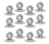 jojofuny 12pcs Metal Pen Clip Adjustable Spring Pen Loop for Office Desk Accessories Suitable for Doctors Coworkers