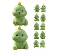 jojofuny 12Pcs Mini Dinosaur Figures: Tiny Resin Dino Figurines for Fairy Garden Micro Landscape, 2.5cm Small Luminous Dinosaur Toys for Terrarium Decor, Office Desk & Cake Toppers, Party Favor