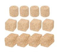 jojofuny 12pcs Miniature Hay Bales for Toy Farm, Mini Artificial Haystack Model in Round Square and Rectangle, Small Fake Straw Bale Props for Dollhouse Diorama and Autumn Decor