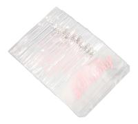 jojofuny 12pcs Month Binder Pockets Document Filing Bags 6-Hole Design Reusable Easy Open Close PVC Pouches for Trips and Work