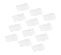 jojofuny 12PCS PVC Furniture Leveling Shims for Uneven Floors Stackable Plastic Wedges for Stabilizing Doors Tables Chairs Cabinets Pressure-Resistant Accessories for Home