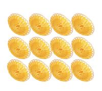 jojofuny 12pcs Round Imitation Rattan Woven Fruit Basket Set, 20cm Small Desktop Storage Bowls for Kitchen Dining Table, Food Serving and Bread Holder for Home and Christmas