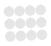 jojofuny 12pcs Round Plastic Mesh Canvas Sheets Base for DIY Crochet Bags Sturdy Foundation for Knitting Baskets and Embroidery Crafting Projects