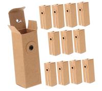 jojofuny 12pcs Small Kraft Cosmetic Packaging Boxes for Lipstick Perfume Essential Oils Smooth Rounded Edges Travel Friendly Gift Wrapping Boxes for Cosmetics Storage