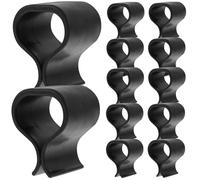 jojofuny 12pcs Sofa Alignment Fasteners Wicker Furniture Chair Fasteners Clips Plastic No Tool Needed Easy to Carry Black for Patio Outdoor Use